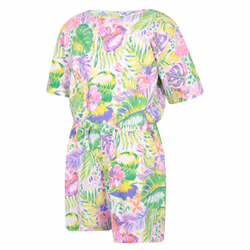 Mountain Warehouse Childrens/Kids Poppy Leaf Print Playsuit - 5-6 Years, Coral