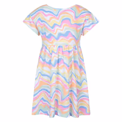 Mountain Warehouse Childrens/Kids Mountain Essentials Lora Wave Pattern Dress - 3-4 Years, Light Purple