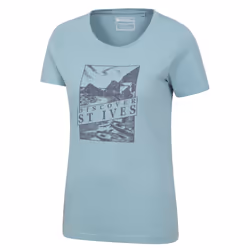 Mountain Warehouse Womens/Ladies Discover St Ives Printed T-Shirt - 16 UK, Blue