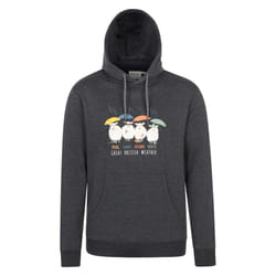 Mountain Warehouse Mens Great British Weather Overhead Hoodie - XS, Charcoal