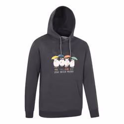 Mountain Warehouse Mens Great British Weather Overhead Hoodie - XS, Charcoal