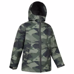 Mountain Warehouse Childrens/Kids Ravine Printed Lightweight Waterproof Jacket - 3-4 Years, Khaki Green