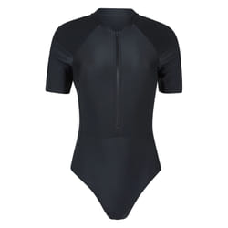 Mountain Warehouse Womens/Ladies Surfer Short-Sleeved One Piece Swimsuit - 8 UK, Black