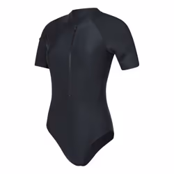 Mountain Warehouse Womens/Ladies Surfer Short-Sleeved One Piece Swimsuit - 8 UK, Black