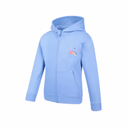 Mountain Warehouse Childrens/Kids Embroidered Full Zip Hoodie - 11-12 Years, Blue