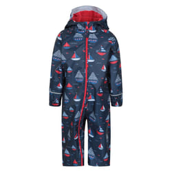 Mountain Warehouse Childrens/Kids Puddle Printed Waterproof Rain Suit - 18-24 Months, Navy