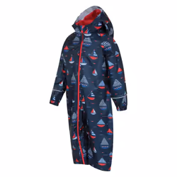 Mountain Warehouse Childrens/Kids Puddle Printed Waterproof Rain Suit - 18-24 Months, Navy