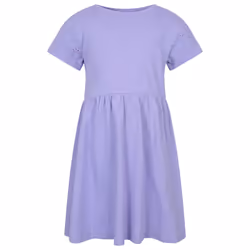 Mountain Warehouse Girls Izzy Broderie Sleeve Dress - 3-4 Years, Lilac