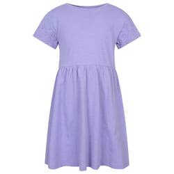 Mountain Warehouse Girls Izzy Broderie Sleeve Dress - 5-6 Years, Lilac