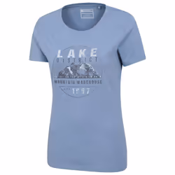 Mountain Warehouse Womens/Ladies Lake District Printed T-Shirt - 10 UK, Dark Blue