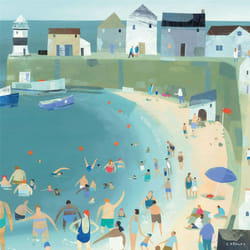 Claire Henley Have You Got The Picnic Canvas Print - 60cm x 60cm, Blue/Multicoloured