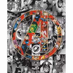 Marvel Avengers Chromatic Heroes - Sophia Canvas Print