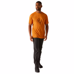 Regatta Mens Fingal Hiker Stretch T-Shirt - L, Fox