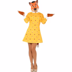 Smiffys Womens/Ladies Fox Costume Set - M, Yellow/Orange