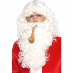 Smiffys Santa Claus Christmas Costume Accessory Set - One Size, White