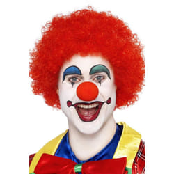 Smiffys Crazy Clown Wig - One Size, Red
