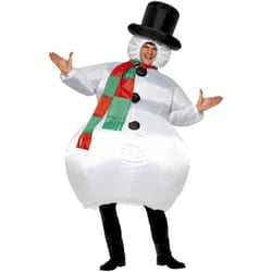 Smiffys Unisex Adult Snowman Inflatable Costume