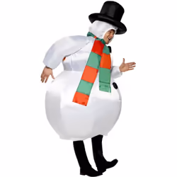 Smiffys Unisex Adult Snowman Inflatable Costume