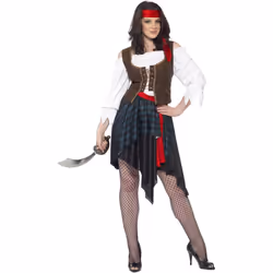 Smiffys Womens/Ladies Pirate Costume Set - M, Multicoloured