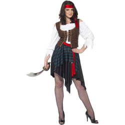 Smiffys Womens/Ladies Pirate Costume Set - M, Multicoloured