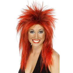 Smiffys Unisex Adult Rock Diva Wig - One Size, Black
