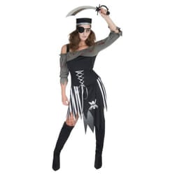 Smiffys Womens/Ladies Zombie Pirate Costume Set