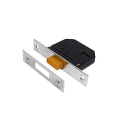 Yale Essentials 3 Lever Chrome Deadlock