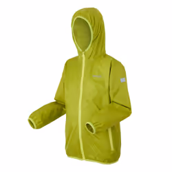Regatta Great Outdoors Childrens/Kids Lever II Packaway Rain Jacket - 9-10 Years, Grenoble Green/Wild Lime