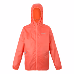 Regatta Great Outdoors Childrens/Kids Lever II Packaway Rain Jacket - 14 Years, Peach Bloom