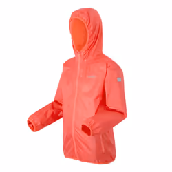 Regatta Great Outdoors Childrens/Kids Lever II Packaway Rain Jacket - 14 Years, Peach Bloom