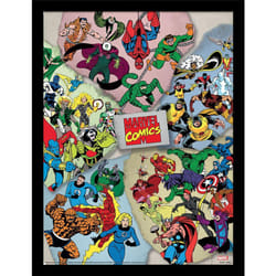 Marvel Comics Torn Heroes Framed Poster