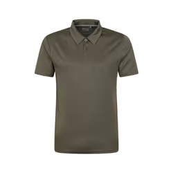 Mountain Warehouse Mens Endurance IsoCool Polo Shirt - S, Dark Khaki