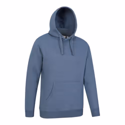 Mountain Warehouse Mens Dorset Plain Hoodie - 4XL, Blue