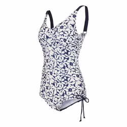 Regatta Womens/Ladies Alinae Large Floral One Piece Swimsuit - 12 UK, Navy/White