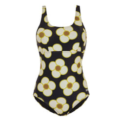Regatta Womens/Ladies Orla Kiely Spinning Flower One Piece Swimsuit - 16 UK, Black