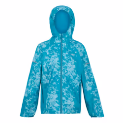 Regatta Childrens/Kids Lever II Abstract Waterproof Jacket - 15-16 Years, Icy Morn/Aruba Blue/Exotic Plume
