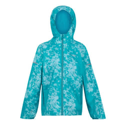 Regatta Childrens/Kids Lever II Abstract Waterproof Jacket - 15-16 Years, Icy Morn/Aruba Blue/Exotic Plume