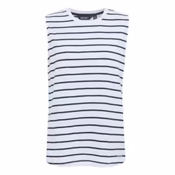 Regatta Womens/Ladies Fariene Striped Sleeveless Top - 14 UK, White/Navy