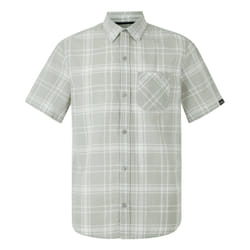 Regatta Mens Loran Checked Shirt - XL, Silver Grey