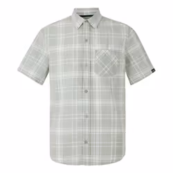 Regatta Mens Loran Checked Shirt - S, Silver Grey