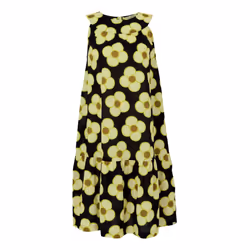 Regatta Womens/Ladies Orla Kiely II Spinning Flower Sleeveless Summer Dress - 14 UK, Black