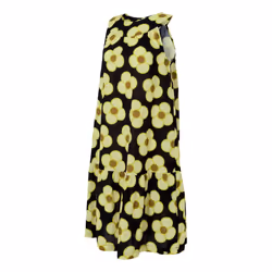 Regatta Womens/Ladies Orla Kiely II Spinning Flower Sleeveless Summer Dress - 14 UK, Black