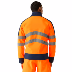 Regatta Mens X-Pro Hi-Vis 3 Layer Soft Shell Jacket - 3XL, Black/Orange