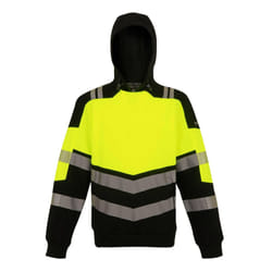 Regatta Mens X-PRO Class 2 High-Vis Hoodie - L, Black/Yellow