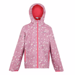 Regatta Childrens/Kids Lever II Printed Waterproof Jacket - 13 Years, Lilas/Light Vanilla/Beaujolais