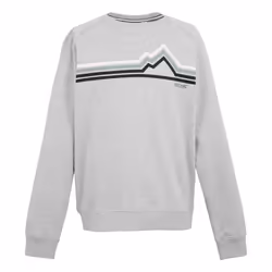 Regatta Mens Nithsdale Linear Mountain Crew Neck Sweatshirt - L, Grey Marl