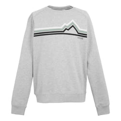 Regatta Mens Nithsdale Linear Mountain Crew Neck Sweatshirt - L, Grey Marl