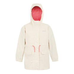 Regatta Childrens/Kids Ballina Stripe Waterproof Jacket - 14 Years, Light Vanilla/Peach Bloom/White