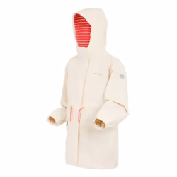Regatta Childrens/Kids Ballina Stripe Waterproof Jacket - 14 Years, Light Vanilla/Peach Bloom/White