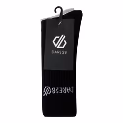 Dare 2B Unisex Adult Crew Socks (Pack Of 3) - 9 UK-12 UK, Black/White/Grey Marl